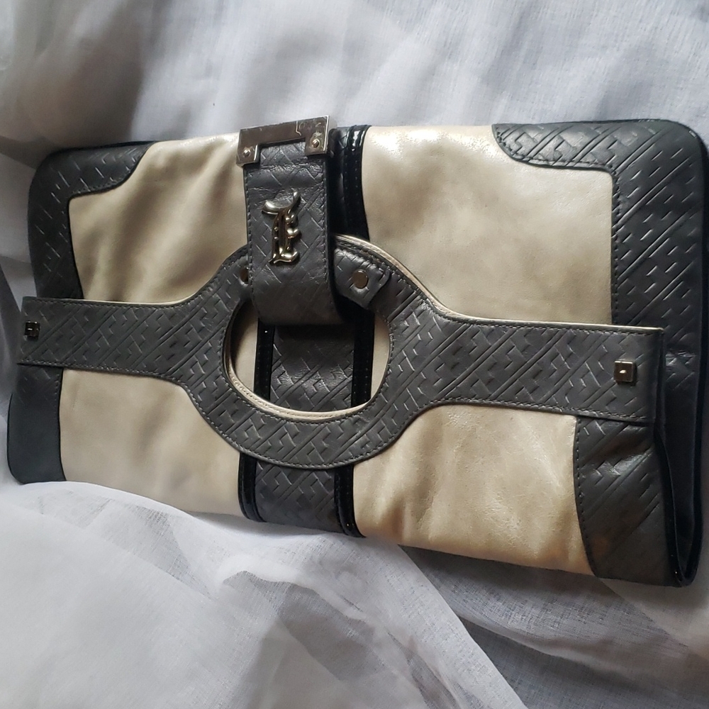L.A.M.P Foldover Carlisle Clutch Bag